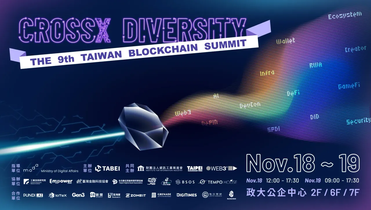 2024 第九屆區塊鏈愛好者年會活動主視覺